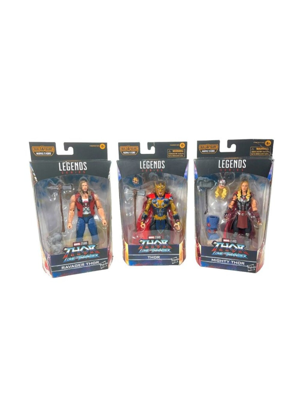 Marvel Studios Legends Series THOR Love And Thunder 6" Build A Figure Set Of 3